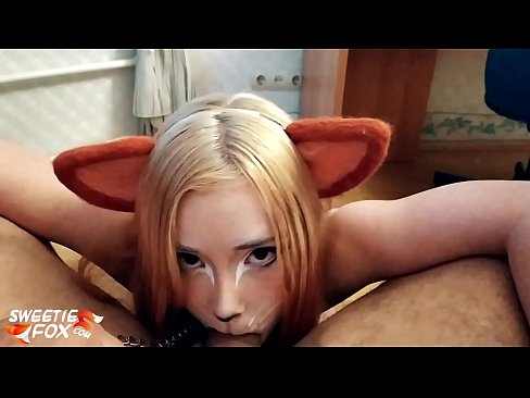 ❤️ キツネがチンポを飲み込み、口の中にザーメンを出す アナルビデオ ❌️❤